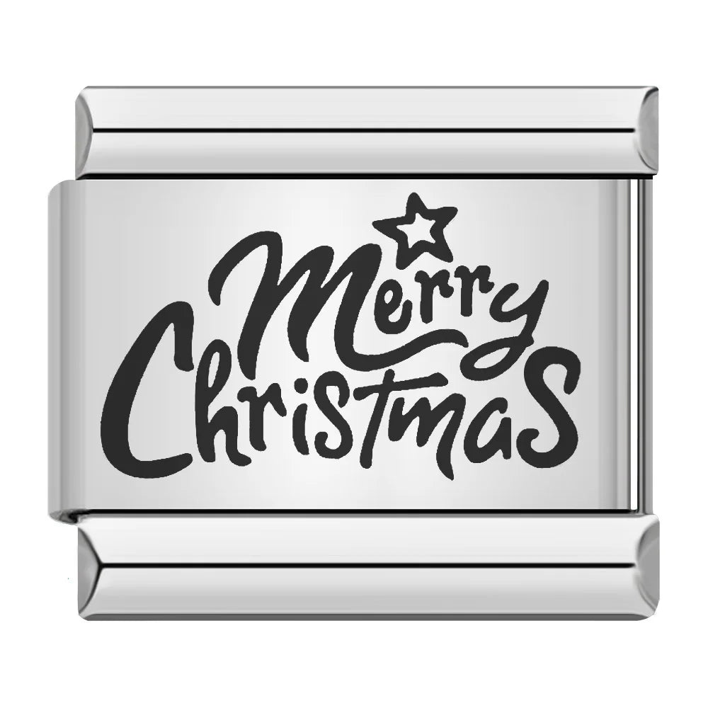 Laser Italian Charm Links 038