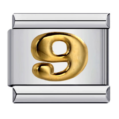 0-9 Number Italian Charm Links 069
