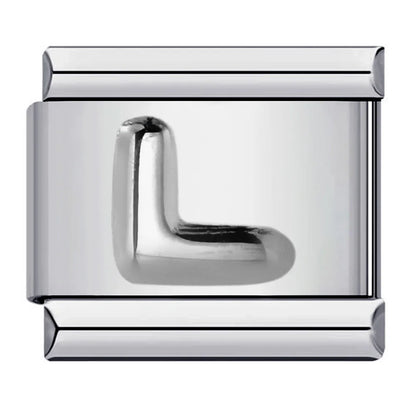 Silver Color 26 English Letters 174
