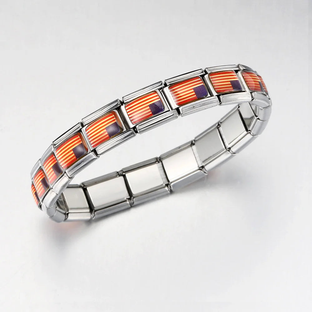National Flag Italian Charm Links 068