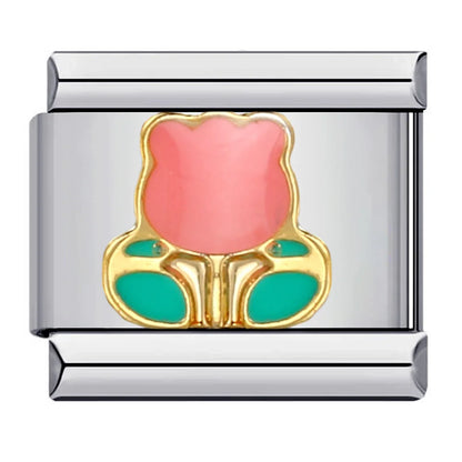 Flower Italian Charm Links 073