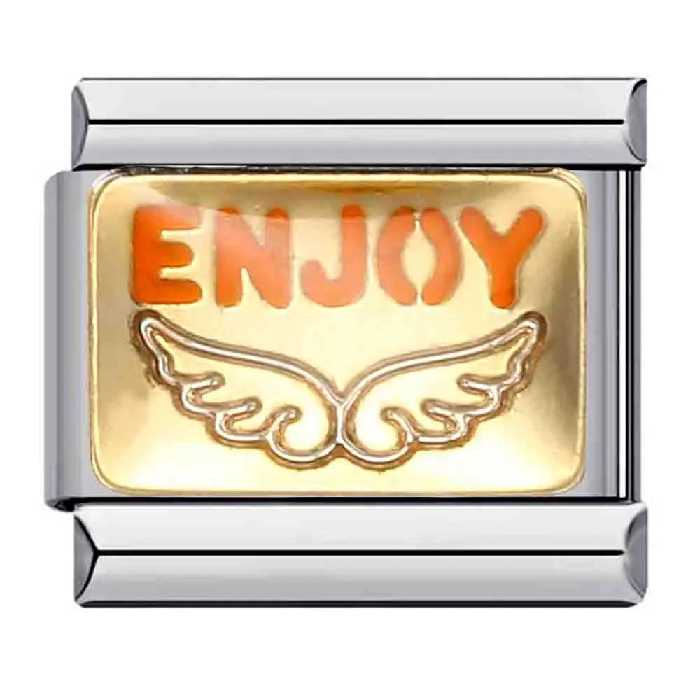 Wings Italian Charm Links 092