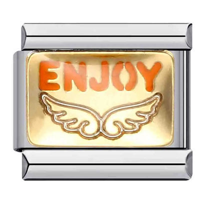 Wings Italian Charm Links 092