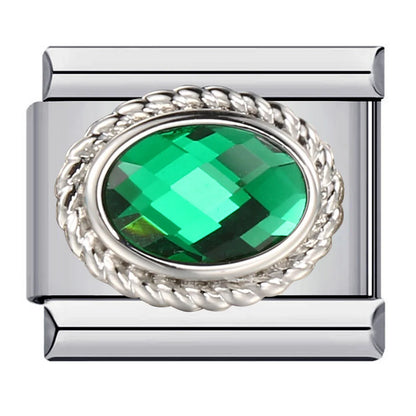Zirconia Italian Charm Links 146
