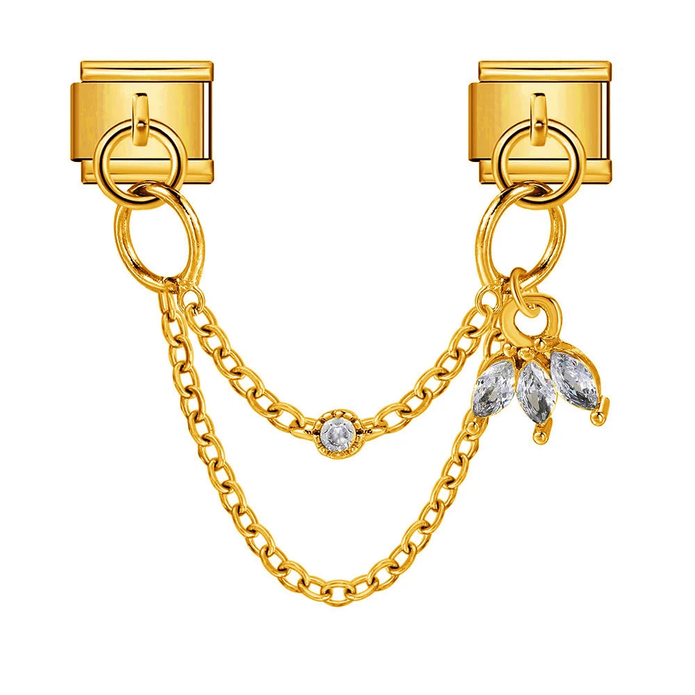 Original Heart Cat Paw Double Chain