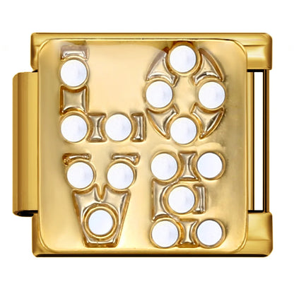 Zirconia Italian Charm Links 175