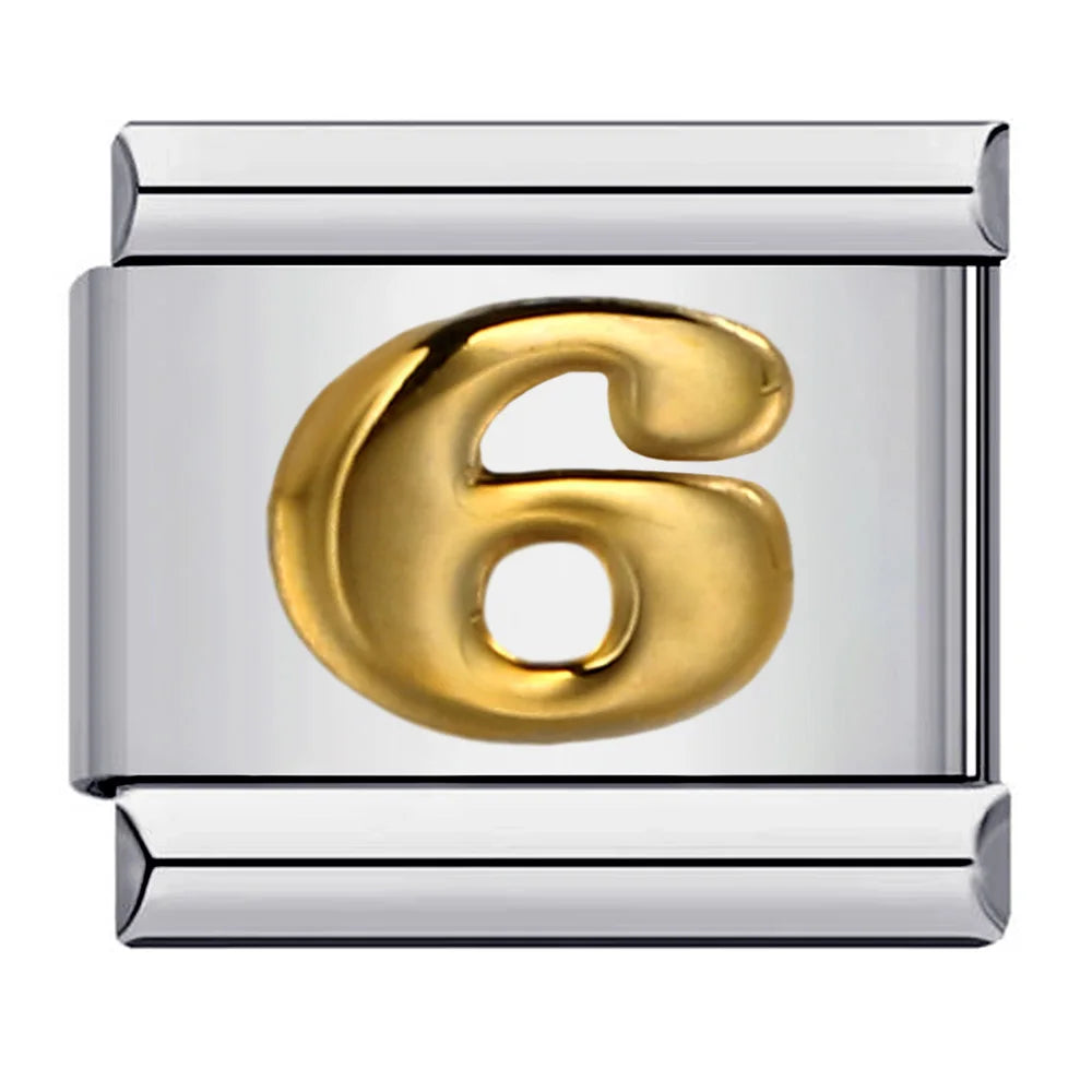 0-9 Number Italian Charm Links 069