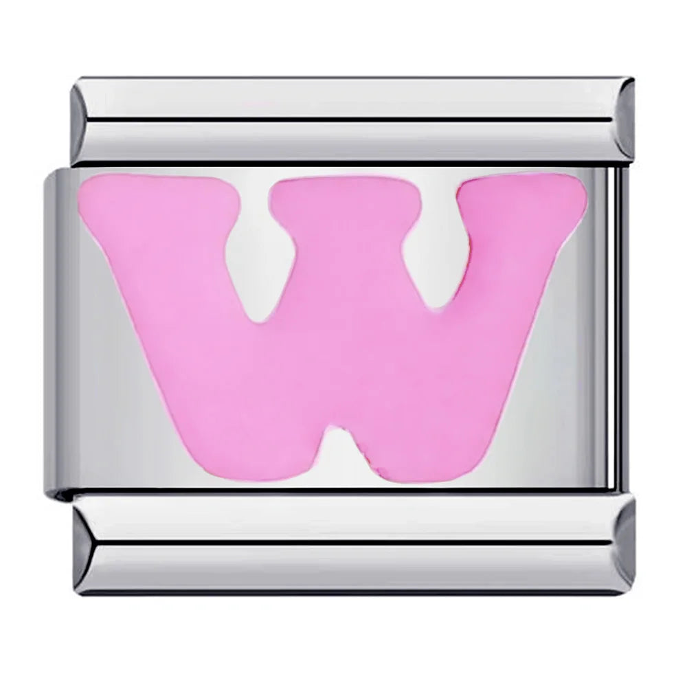 Pink 26 English Letters