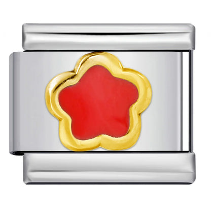 Flower Italian Charm Link 480