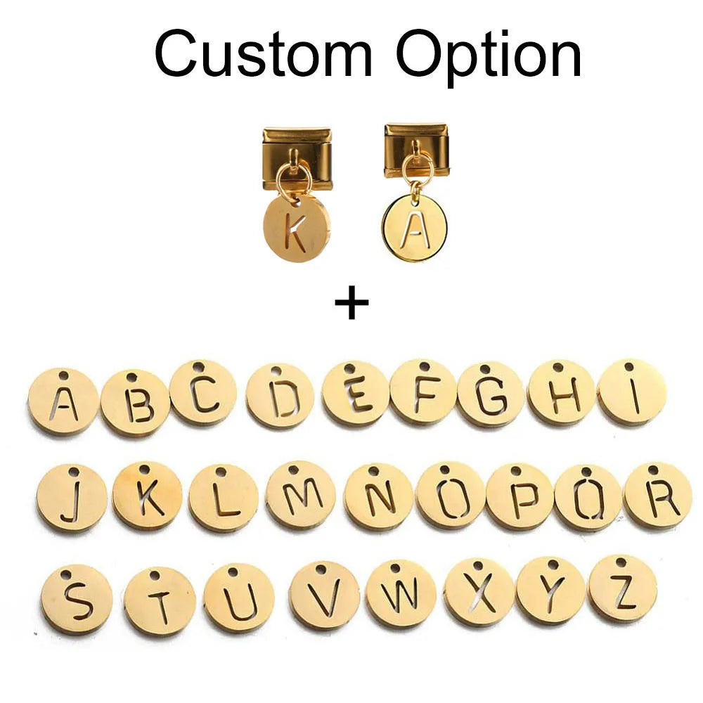 Laser Italian Charm Links 050
