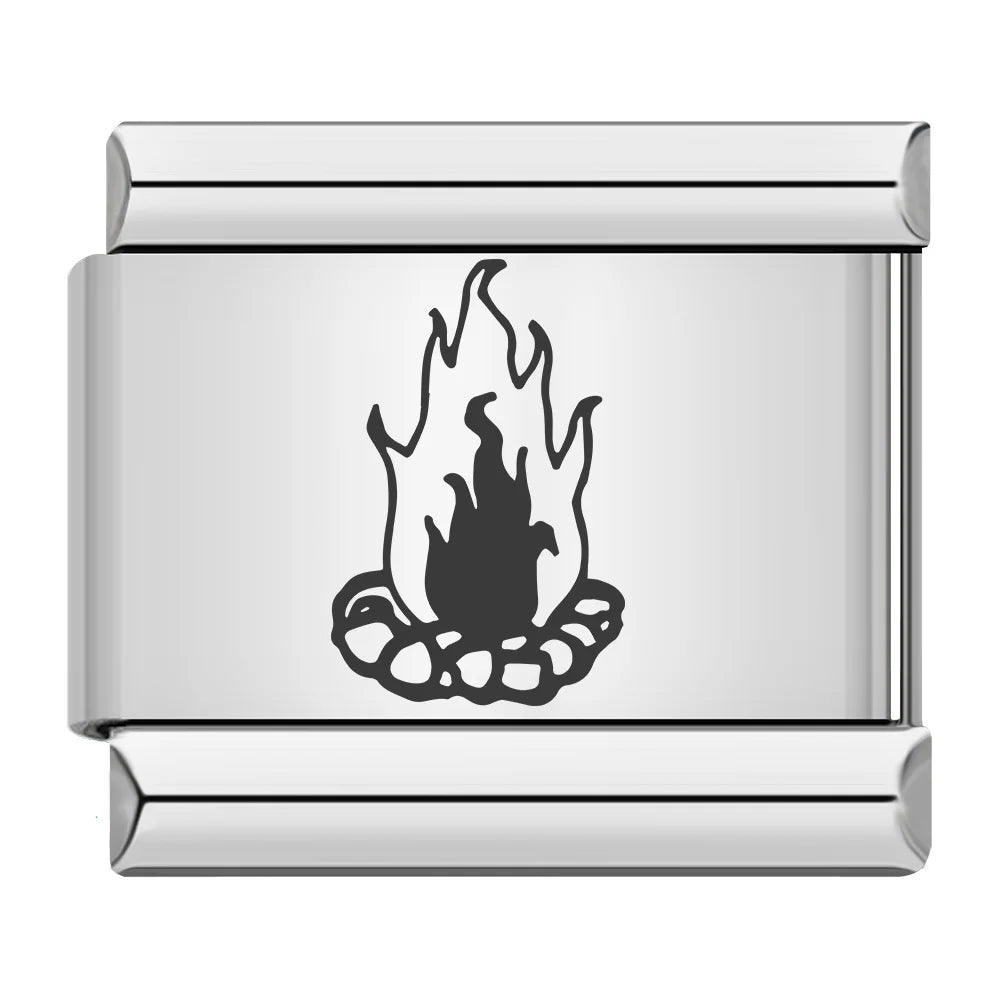 Laser Italian Charm Links 360