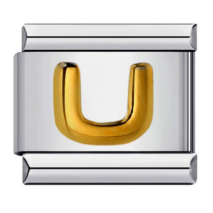 Gold Color 26 English Letters 007