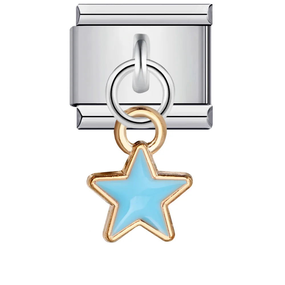 Star Italian Charm Links 078