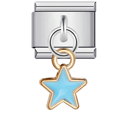 Star Italian Charm Links 078