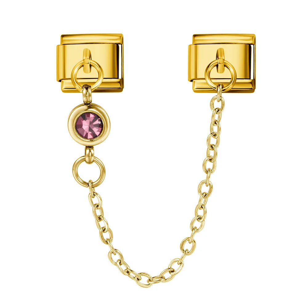 Birthstone Chain Italian Charm 503