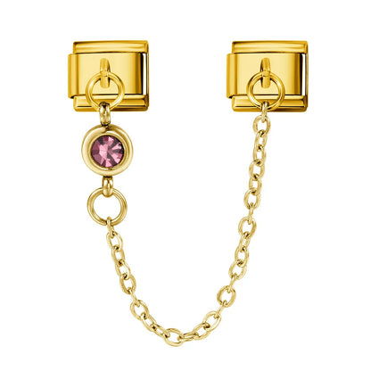 Birthstone Chain Italian Charm 503
