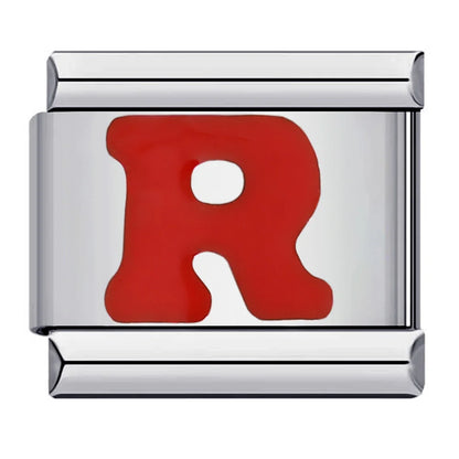 Red Color 26 English Letters 016