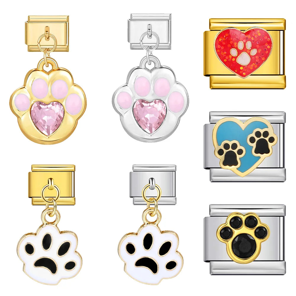 Paw Print Italian Charm 579