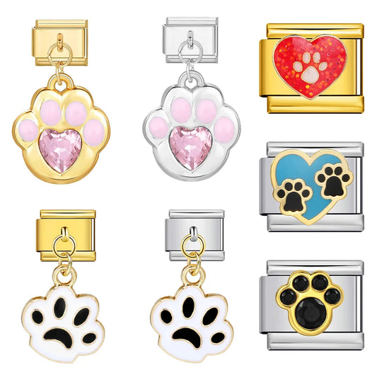 Paw Print Italian Charm 579
