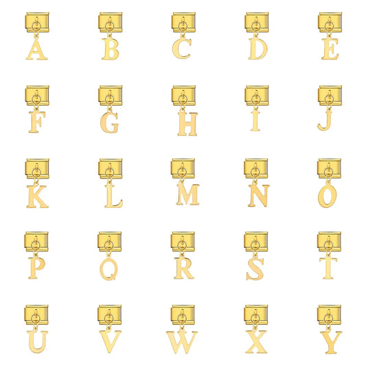 Gold Color Pendant 26 English Letter 520