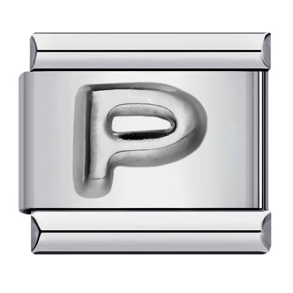 Silver Color 26 English Letters 174