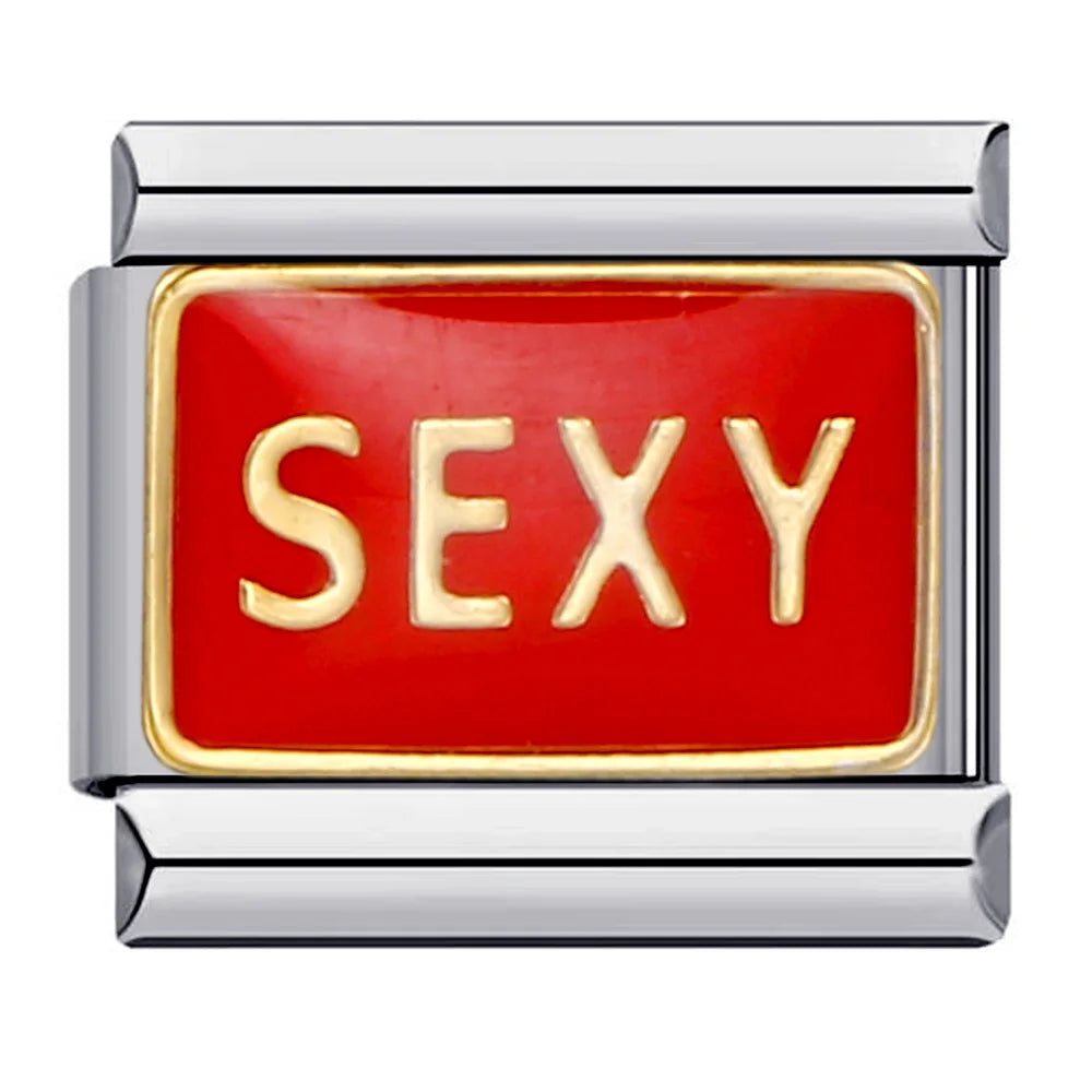 Words Italian Charm Link 328