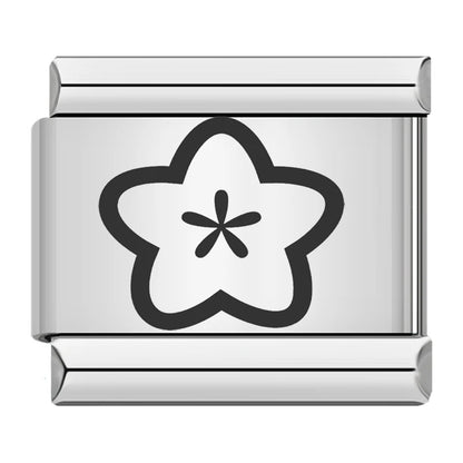 Laser Italian Charm Links 045