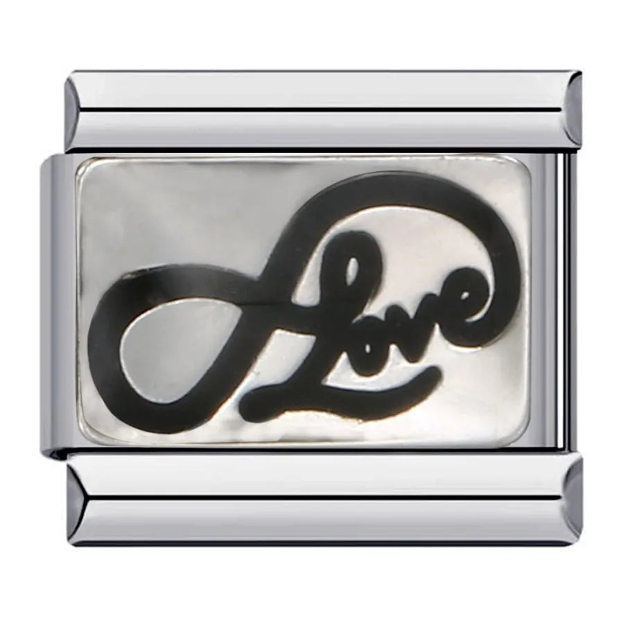 Love Heart Italian Charm Links 080