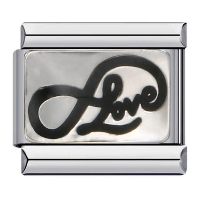 Love Heart Italian Charm Links 080