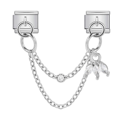 Original Heart Cat Paw Double Chain