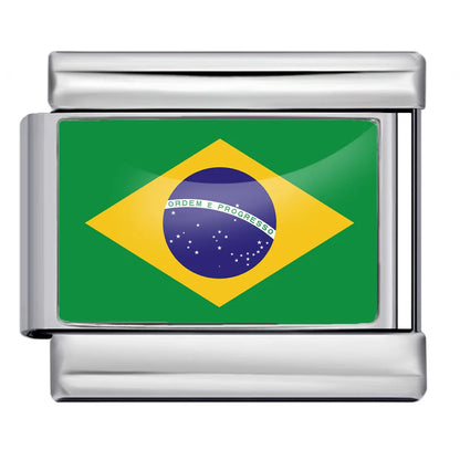 National Flag Italian Charm Links 068