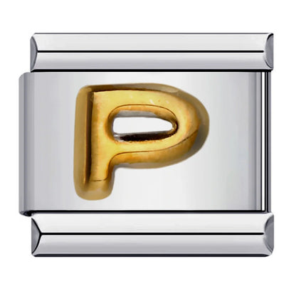 Gold Color 26 English Letters 007