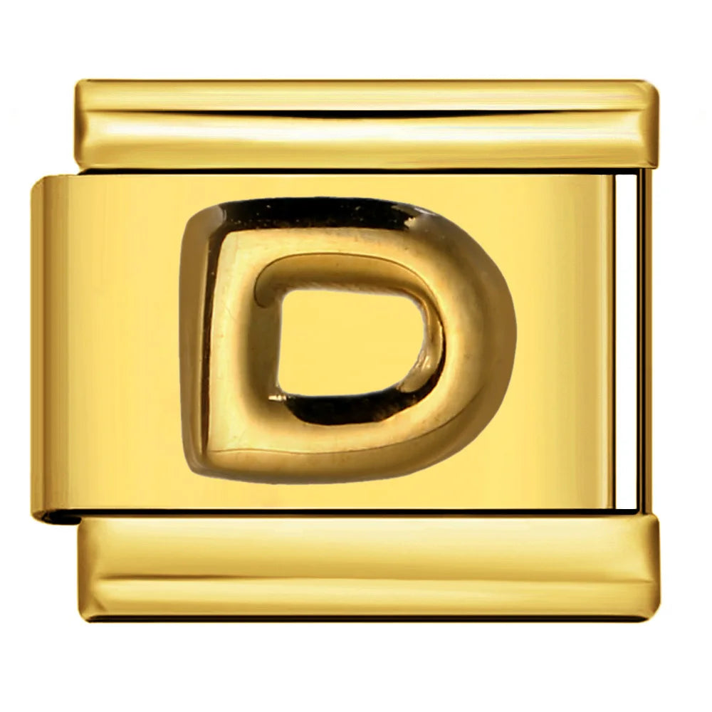 Gold Color 26 English Letters 336