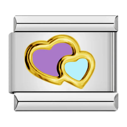 Heart Italian Charms Links 447
