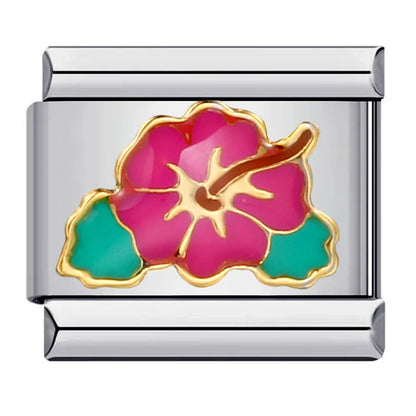 Flower Italian Charm Link 332