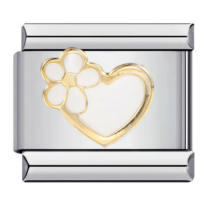 Heart Italian Charm Links 121
