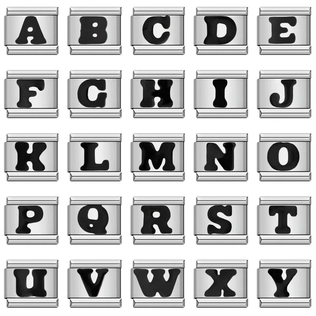 Black Color 26 English Letter 001