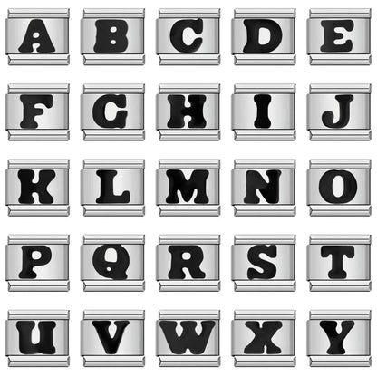 Black Color 26 English Letter 001