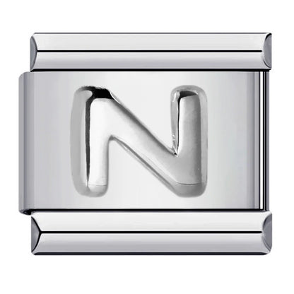 Silver Color 26 English Letters 174