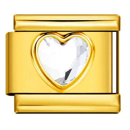 Heart Italian Charm Link 473