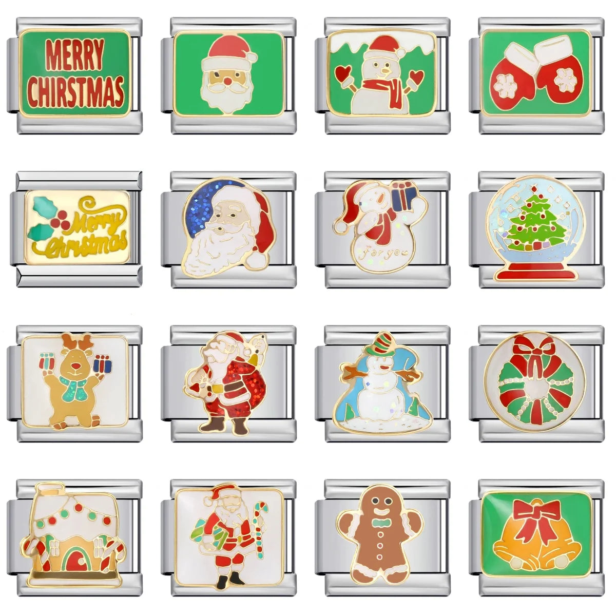 Christmas Italian Charm Link 187