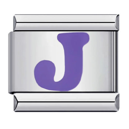 Purple Color 26 English Letters 017