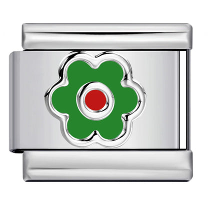 Flower Italian Charm Link 449