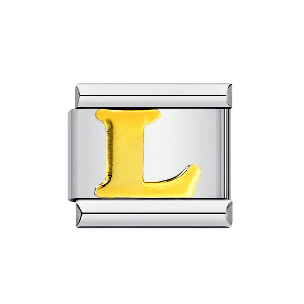 Gold Color 26 English Letters 014