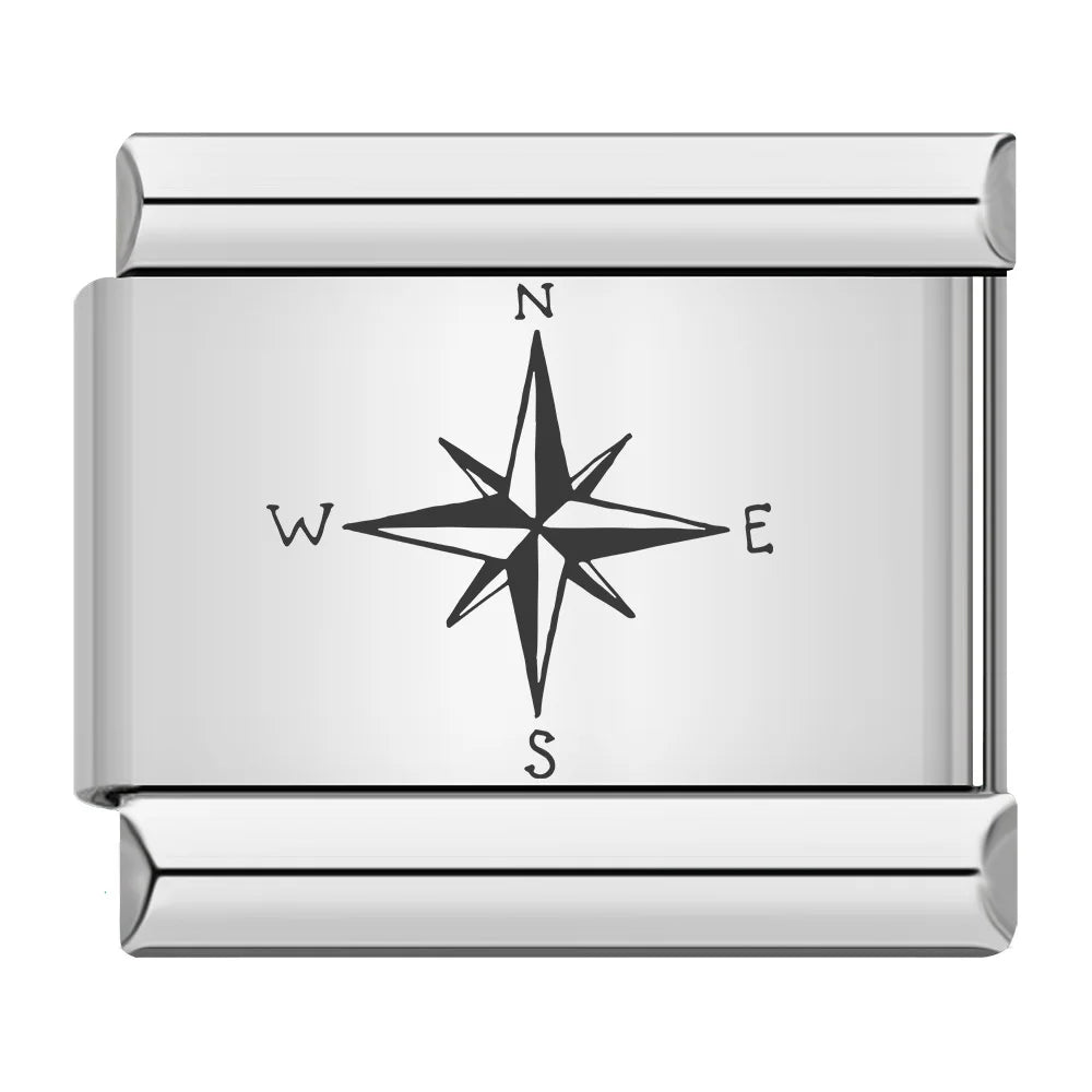 Laser Italian Charm Links 360