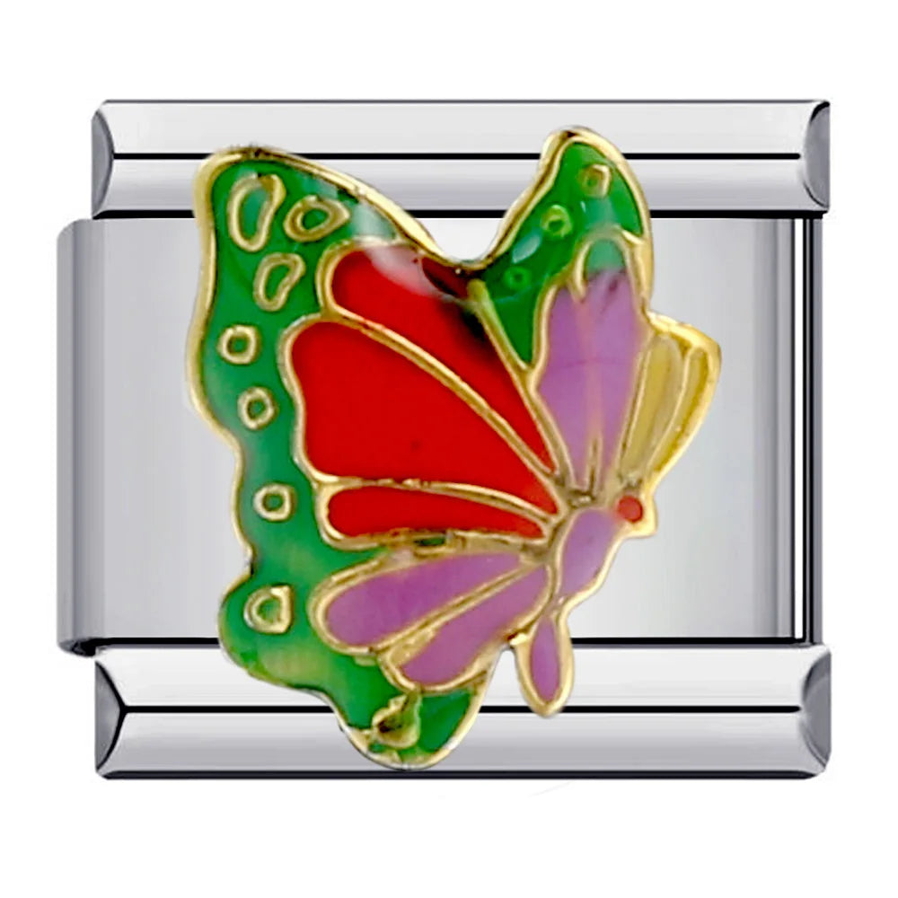 Butterfly Italian Charm Links 099