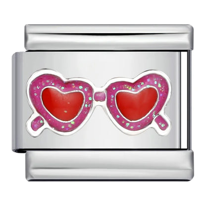 Pink Italian Charms Links 166