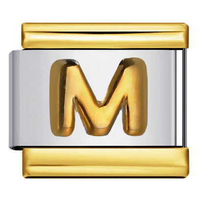 Gold Color 26 English Letters 340