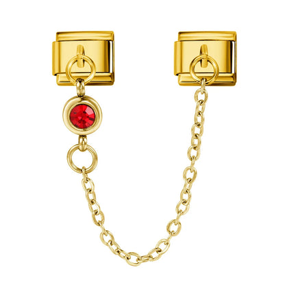 Birthstone Chain Italian Charm 503