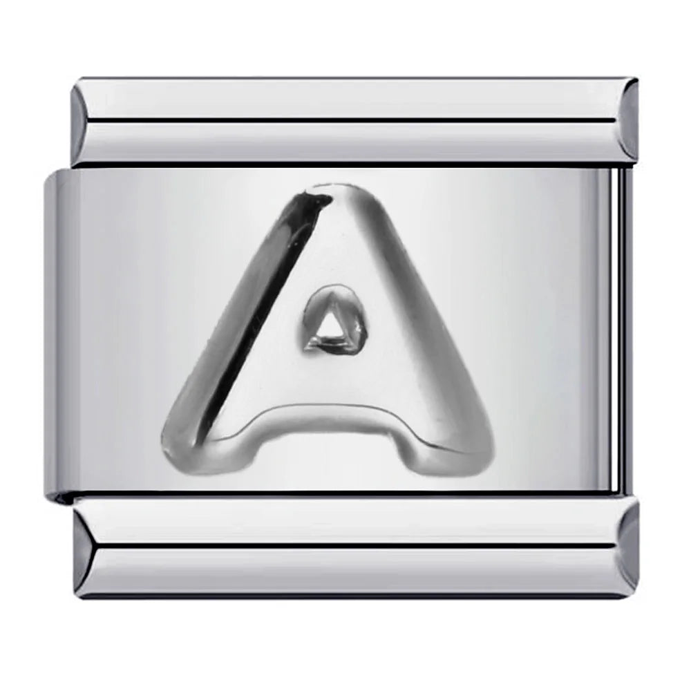 Silver Color 26 English Letters 174